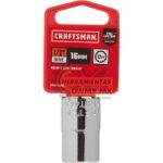 DADO POCO PROFUNDO METRICO DE 16MM CON ACCIONAMIENTO DE 1/2PULG Y 12PT CRAFTSMAN CMMT44266