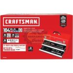 JUEGO DE HERRAMIENTAS MECANICAS CON CAJA DE METAL PARA HERRAMIENTA 104 PZS CRAFTSMAN CMMT45104