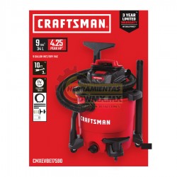 Aspiradora Seco / Mojado 9 galones CRAFTSMAN CMXEVBE17590