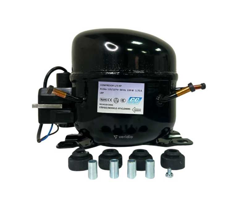 COMPRESOR 1/5 HP115/127V GAS 134A CC