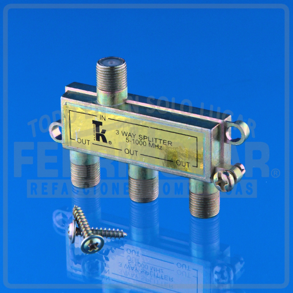 DIVISOR 3 SALIDAS T.V. 75 OHMS 007474